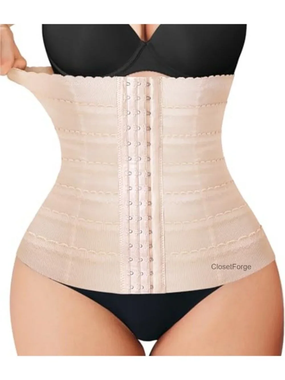 Women's Waist Trainer Tummy Control Shapewear with Steel Stays